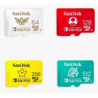 SanDisk MicroSDXC Karte 64GB für Nintendo Switch (R: 100/W: 90 MB/s, UHS-I, V30, U3, C10, A1) Lizenzprodukt, Super Mario