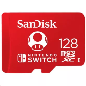 SanDisk MicroSDXC Karte 128GB für Nintendo Switch (R: 100/W: 90 MB/s, UHS-I, V30, U3, C10, A1) Lizenzprodukt, Super Mario