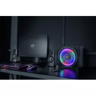 TRUST Speakers GXT 629 Tytan RGB beleuchtetes 2.1 Lautsprecherset