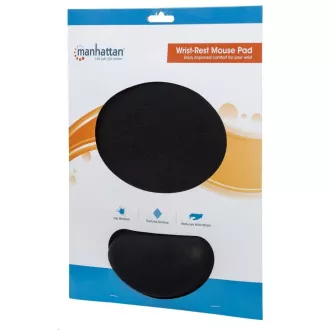 MANHATTAN Mauspad, Gel, schwarz