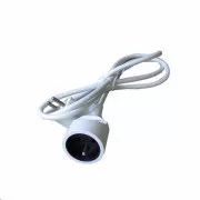 Solight Verlängerungskabel - Stecker, 1 Buchse, 2m, 3 x 1mm2, weiß