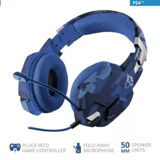 Trust GXT 322B Carus Gaming Headset für PS4 und PS5 - camo blue
