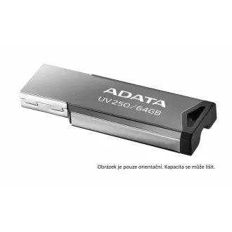 ADATA Flash Disk 32GB UV250, USB 2.0 Dash Drive, dunkelsilber