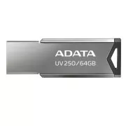 ADATA Flash Disk 64GB UV250, USB 2.0 Dash Drive, silber