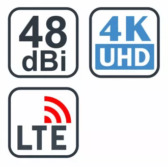 EVOLVEO Jade 2, aktive Außenantenne DVB-T2, LTE-Filter, 4G, 5G