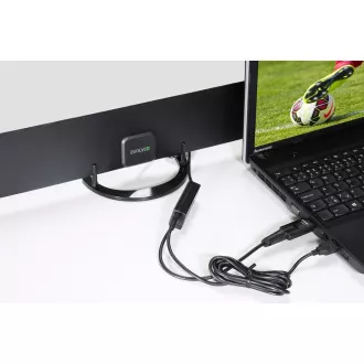 EVOLVEO Xany 2B, 230/5V, aktive Raumantenne FM/DAB /DVB-T2, LTE, 4G, 5G Filter