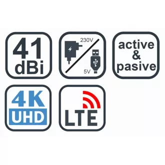 EVOLVEO Xany 2C LTE 230/5V, aktive Raumantenne FM/DAB /DVB-T/T2, LTE-Filter