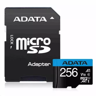 ADATA MicroSDHC-Karte 256 GB UHS-I Klasse 10, Premier + Adapter ADATA MicroSDHC-Karte 256 GB UHS-I Klasse 10, Premier + Adapter