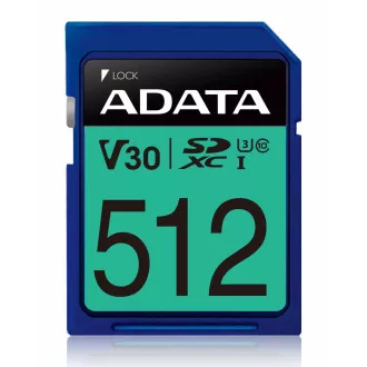 ADATA SDXC-Karte 512 GB Premier Pro UHS-I U3 Class 10 (R: 95 / B: 60 MB / s)