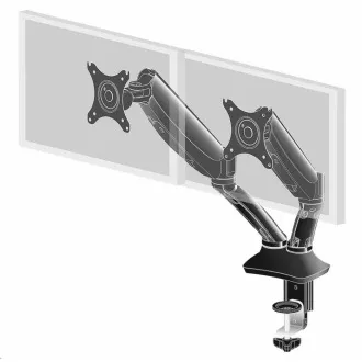 Iiyama Gasfeder-Schreibtischhalterung, dual Iiyama Gasfeder-Schreibtischhalterung, dual