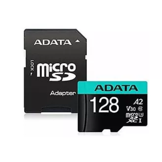 ADATA MicroSDXC-Karte 128 GB Premier Pro UHS-I V30S (R: 100 / B: 80 MB / s) + SD-Adapter