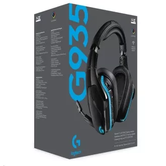 Logitech G935 Gaming-Kopfhörer, Kabellos 7.1, LIGHTSYNC Gaming-Headset - EMEA Logitech G935 Gaming-Kopfhörer, Kabellos 7.1, LIGHTSYNC Gaming-Headset - EMEA