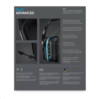 Logitech G935 Gaming-Kopfhörer, Kabellos 7.1, LIGHTSYNC Gaming-Headset - EMEA Logitech G935 Gaming-Kopfhörer, Kabellos 7.1, LIGHTSYNC Gaming-Headset - EMEA