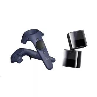 HTC Vive Pro Virtual Reality Headset (Kit), Blau (VR-Brille, Motino-Sensoren, Controller, integriertes Audio) HTC Vive Pro Virtual Reality Headset (Kit), Blau (VR-Brille, Motino-Sensoren, Controller, integriertes Audio)