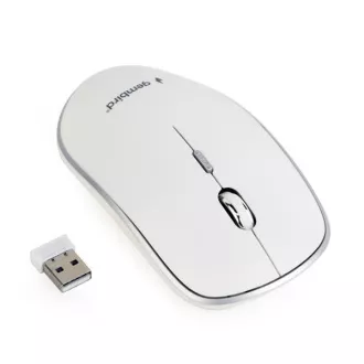 GEMBIRD Maus MUSW-4B-01, weiß, kabellos, USB-Nano-Empfänger GEMBIRD Maus MUSW-4B-01, weiß, kabellos, USB-Nano-Empfänger