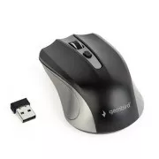 GEMBIRD Maus MUSW-4B-04-GB, grau-schwarz, kabellos, USB-Nano-Empfänger