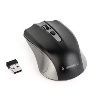 GEMBIRD Maus MUSW-4B-04-GB, grau-schwarz, kabellos, USB-Nano-Empfänger GEMBIRD Maus MUSW-4B-04-GB, grau-schwarz, kabellos, USB-Nano-Empfänger