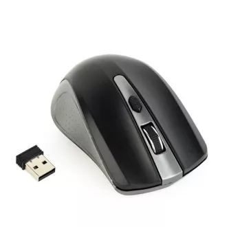 GEMBIRD Maus MUSW-4B-04-GB, grau-schwarz, kabellos, USB-Nano-Empfänger GEMBIRD Maus MUSW-4B-04-GB, grau-schwarz, kabellos, USB-Nano-Empfänger