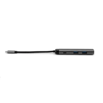 VERBATIM USB-C 4in1 Dockingstation, 1x HDMI, 1xUSB-C, 2xUSB, grau