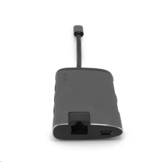 VERBATIM USB-C 7in1 Dockingstation, 1xHDMI, 1xUSB-C, 3xUSB, 1xRJ45, SD-Kartenleser, grau
