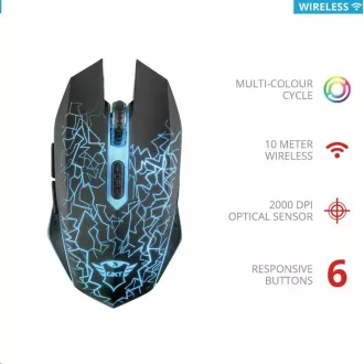TRUST Mouse GXT 107 Izza Kabellose optische Gaming-Maus TRUST Mouse GXT 107 Izza Kabellose optische Gaming-Maus