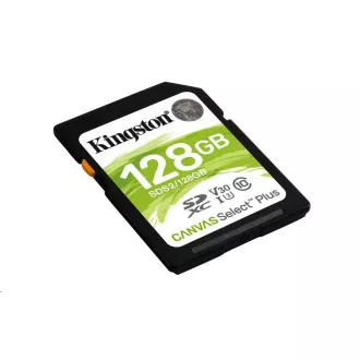 Kingston 128GB SecureDigital Canvas Select Plus (SDXC) 100R 85W Klasse 10 UHS-I Kingston 128GB SecureDigital Canvas Select Plus (SDXC) 100R 85W Klasse 10 UHS-I