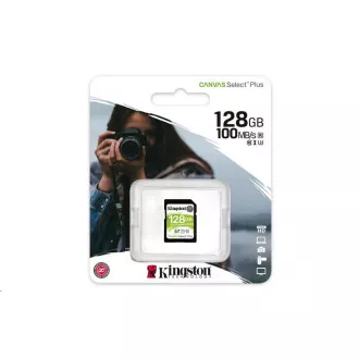 Kingston 128GB SecureDigital Canvas Select Plus (SDXC) 100R 85W Klasse 10 UHS-I Kingston 128GB SecureDigital Canvas Select Plus (SDXC) 100R 85W Klasse 10 UHS-I