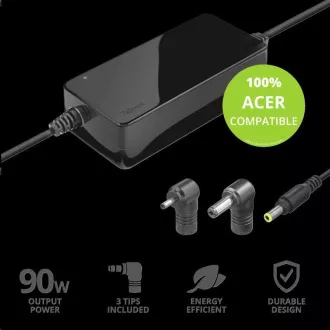 TRUST MAXO Netzteil für ACER 90W Laptops, inkl. Klemmen TRUST MAXO Netzteil für ACER 90W Laptops, inkl. Klemmen