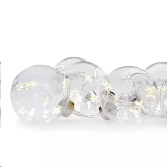 Solight Set aus LED Weihnachtskugeln mit Sternen, Größe 8cm, 6St., 30LED, Timer, Tester, 3xAA Solight Set aus LED Weihnachtskugeln mit Sternen, Größe 8cm, 6St., 30LED, Timer, Tester, 3xAA