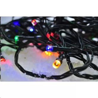 Solight LED-Weihnachtskette für den Außenbereich, 500 LEDs, 50m, 5m Zuleitung, 8 Funktionen, Timer, IP44, mehrfarbig