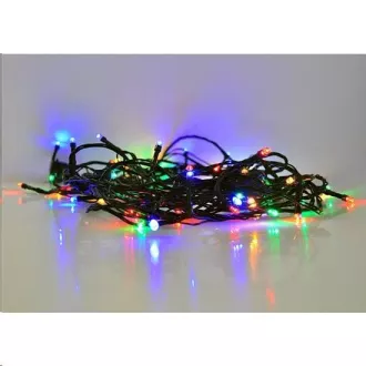 Solight LED-Weihnachtskette für den Außenbereich, 500 LEDs, 50m, 5m Zuleitung, 8 Funktionen, Timer, IP44, mehrfarbig