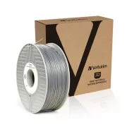 VERBATIM 3D Drucker Filament ABS 1,75mm, 404m, 1kg silber / metallgrau (OLD PN 55016)