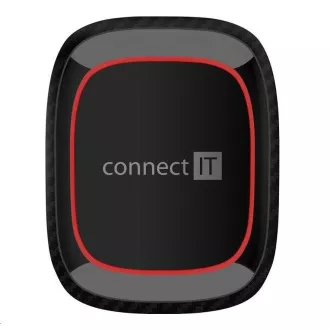 CONNECT IT InCarz 4Strong360 CARBON universeller magnetischer Autohalter, 4 Magnete, rot