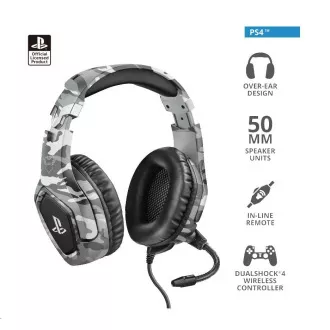 TRUST GXT 488 Forze-G PS4 Gaming-Headset - Sony-Lizenz - grau