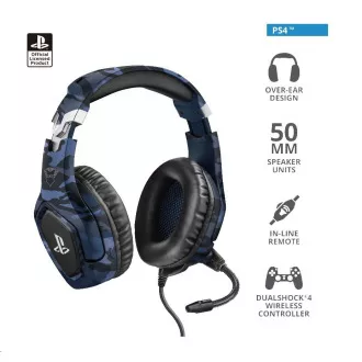TRUST GXT 488 Forze-B PS4 Gaming-Headset - Sony-Lizenz - blau