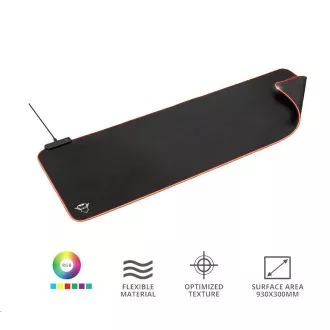 TRUST Mauspad GXT 764 Glide-Flex XXL Flexibles RGB-beleuchtetes Mauspad