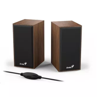 GENIUS Lautsprecher SP-HF180, 2.0, 6W, Holz, braun GENIUS Lautsprecher SP-HF180, 2.0, 6W, Holz, braun