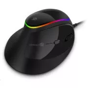 CONNECT IT GAME FOR HEALTH ergonomische vertikale Maus, kabelgebunden, schwarz