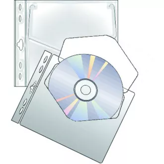 Hülle für 1 CD 135x155x0,4mm PP 10Stk klar