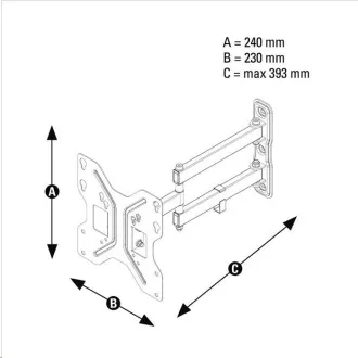 Thomson WAB846 TV-Wandhalterung, 2 Arme (3 Gelenke), 200x200, 1* Thomson WAB846 TV-Wandhalterung, 2 Arme (3 Gelenke), 200x200, 1*