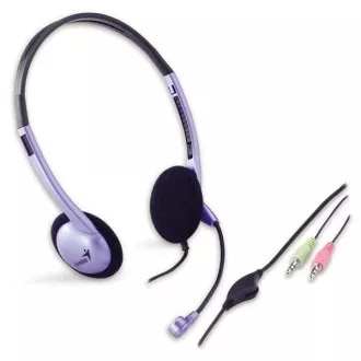 GENIUS Kopfhörer mit Mikrofon HS-02B, 3,5mm Klinke GENIUS Kopfhörer mit Mikrofon HS-02B, 3,5mm Klinke