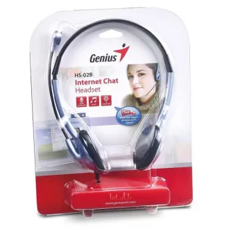 GENIUS Kopfhörer mit Mikrofon HS-02B, 3,5mm Klinke GENIUS Kopfhörer mit Mikrofon HS-02B, 3,5mm Klinke