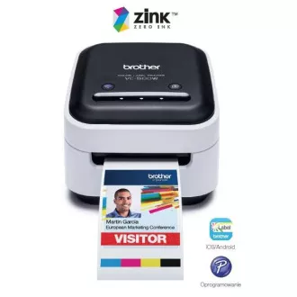 BROTHER Etikettendrucker PHOTO - VC500W - WIFI, USB, COLOR ohne Tinte - Integriertes Schneiden BROTHER Etikettendrucker PHOTO - VC500W - WIFI, USB, COLOR ohne Tinte - Integriertes Schneiden
