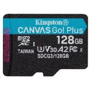Kingston MicroSDXC 128GB Canvas Go! Plus, R:170/W:90MB/s, Klasse 10, UHS-I, U3, V30, A2