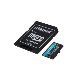 Kingston MicroSDXC-Karte 512GB Canvas Go! Plus, R:170/W:90MB/s, Klasse 10, UHS-I, U3, V30, A2 Adapter - Gebraucht Kingston MicroSDXC-Karte 512GB Canvas Go! Plus, R:170/W:90MB/s, Klasse 10, UHS-I, U3, V30, A2 Adapter - Gebraucht