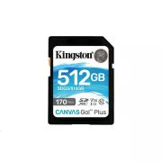 Kingston 512 GB SecureDigital Canvas Go! Plus (SDXC) Karte, 170R 90W Klasse 10 UHS-I U3 V30