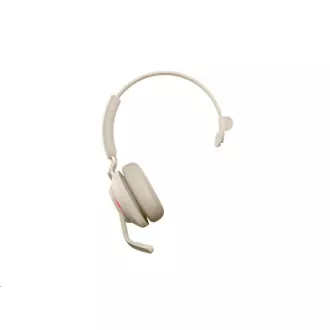 Jabra Headset mit Ständer Evolve2 65, Link 380c MS, mono, beige - Unverpackt
