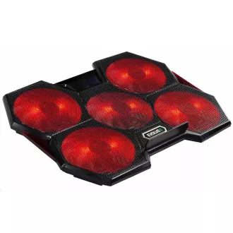 EVOLVEO Ania 14, Laptop-Kühlständer, rote Hintergrundbeleuchtung