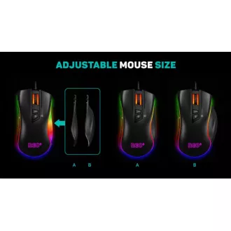 CONNECT IT NEO + professionelle optische Gaming-Maus mit Software, schwarz