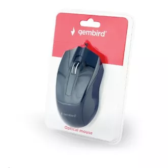 GEMBIRD Maus MUS-3B-01, kabelgebunden, optisch, 1000 dpi, USB, schwarz GEMBIRD Maus MUS-3B-01, kabelgebunden, optisch, 1000 dpi, USB, schwarz